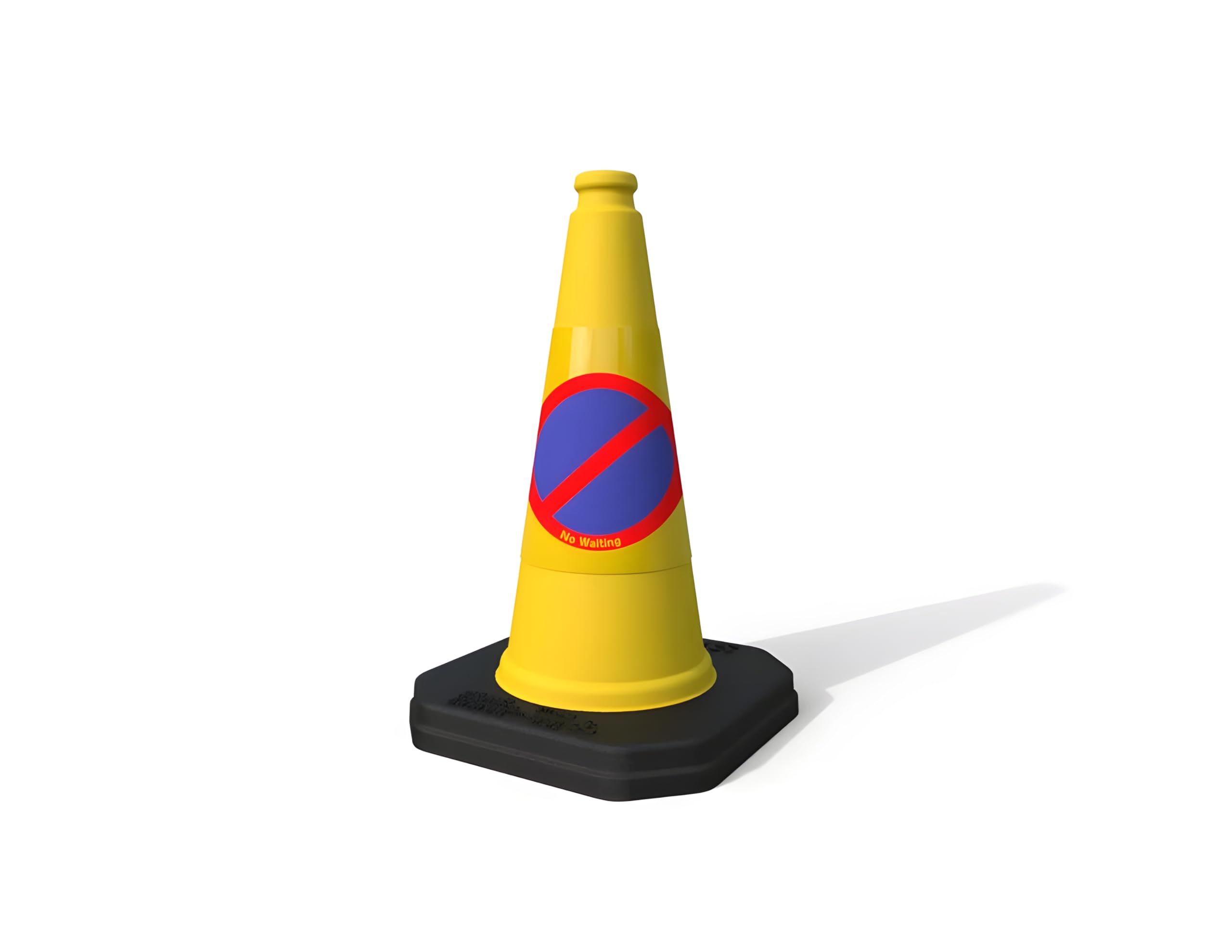 Cocus Yellow 460Mm No Parking Cone No Waiting Plastic Traffic Road Cones