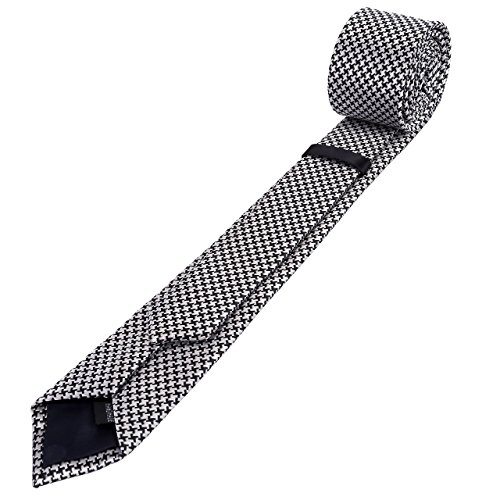 Faleto 5Pcs Mens Wedding Tie Set Skinny Business 2 Inch Silk Neckties Special Novelty Ties In Houndstooth Polka Dot Floral Pattern #TOP5