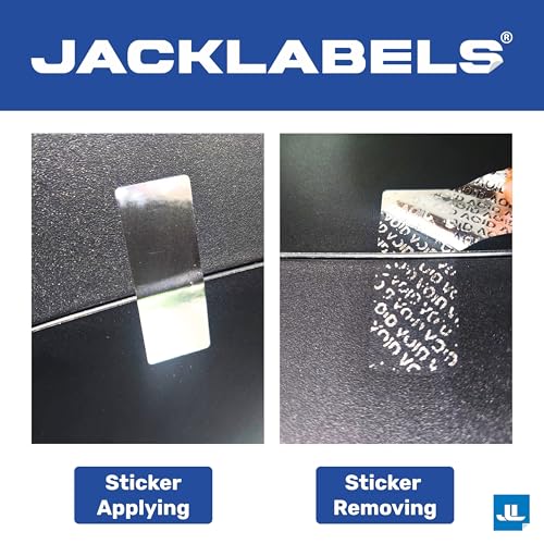 Image of Tamper Evident Void Hologram Sticker Rectangular 50mm X 20mm Silver Color | 10 Sheets of 21 Stickers Each with Void Seal Security Feature Stickers (Pack of 210)