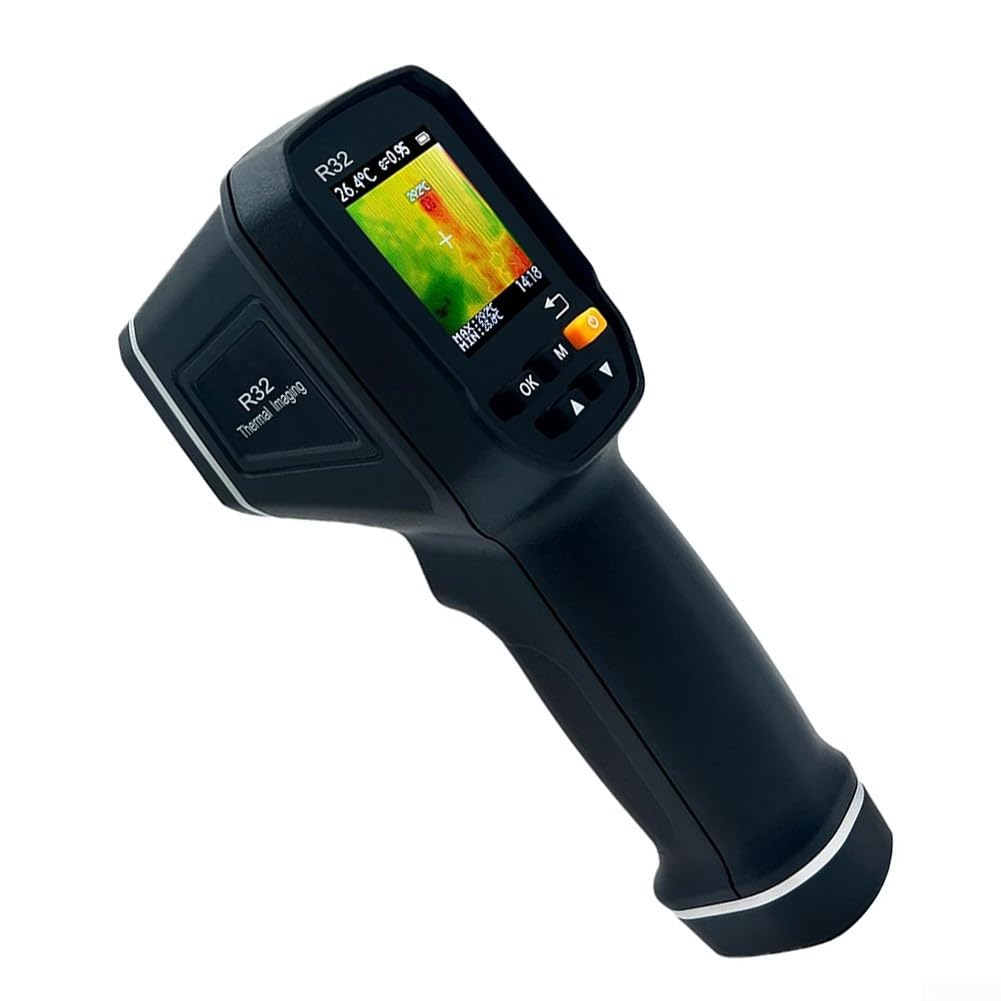 Digitale Wärmebildkamera, 32 x 32 Auflösung, Reichweite -30 C bis 500 C, über USB wiederaufladbar, mit 8 GB Karte für elektrische Inspektion