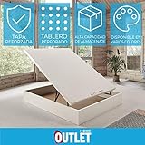 canape reforzado Perímetro hecho con tableros de madera melaminada de 25 mm de grosor