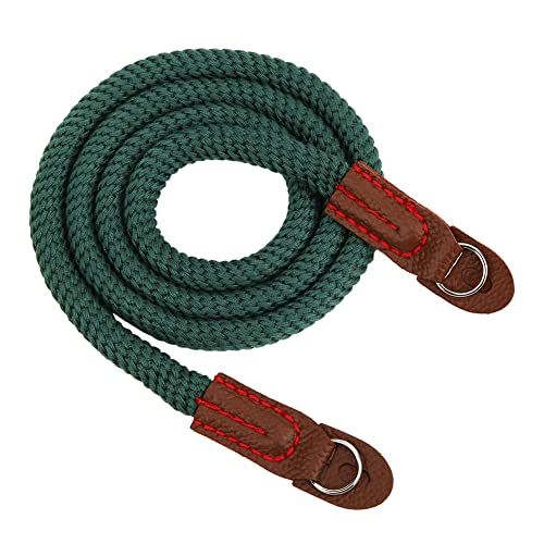 Xyntor Correa para el cuello de la cámara |Ergonómico y cómodo para cámaras sin espejo |Correa de hombro de algodón puro para viajes/senderismo/vlogging |Ligero y resistente (Verde) - imagen 7