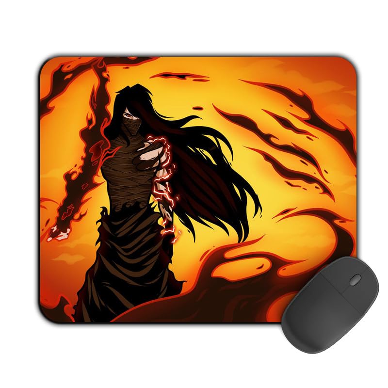 Image of Printed Designer Mouse Pad Ichigo Art 2 (200MM X 240 X 3MM) Enhance Gaming and Work Performance Comfortable and Precise Non-Slip Water Proof Bleach Mouse Pad.