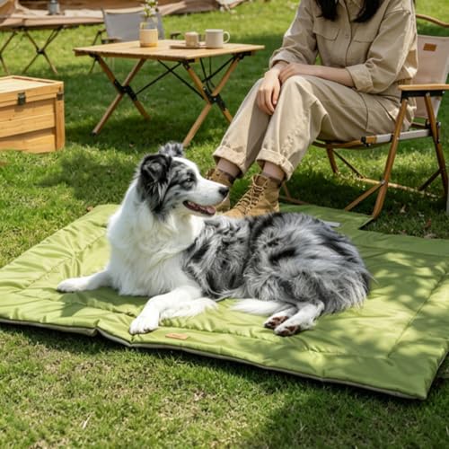 Alfombra viaje perro plegable e impermeable para cama camping exterior 5