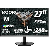 Amazon.co.jp: KOORUI ゲーミングモニター 27インチモニター フルHD VA