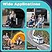 ACROSSPART SUV Luftmatratze, Auto Aufblasbare Matratze mit Luftpumpe & 2 Kissen, Tragbare Doppelseitige Dickere Auto Bett für Camping, Reisen, Outdoor (Schwarz)