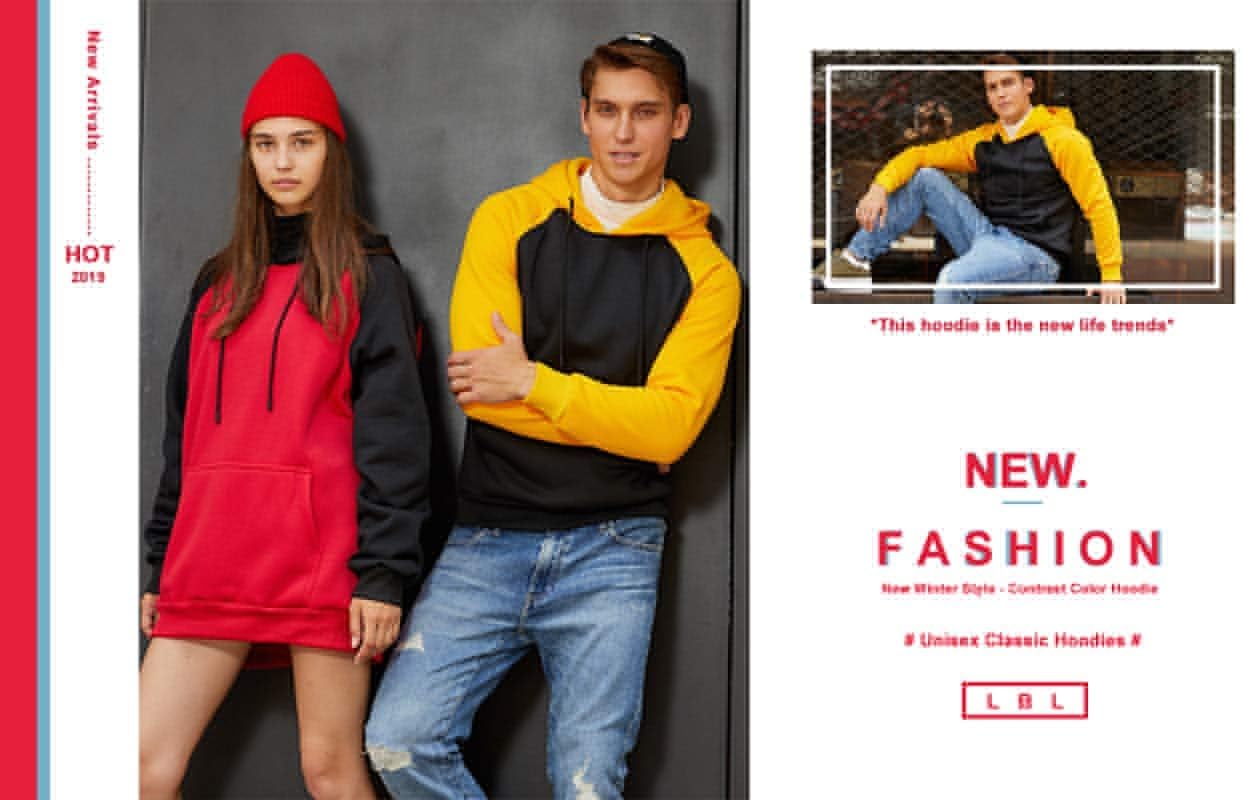 LBL Leading the Better Life Men's Solid Pullover Hoodies Sports Soft Blend Fleece Hooded Sweatshirts with Kangaroo Pocket - Image 6