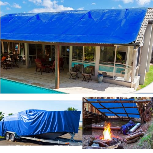 Bâche robuste imperméable et grande bâche de protection polyvalente toutes intempéries - 8