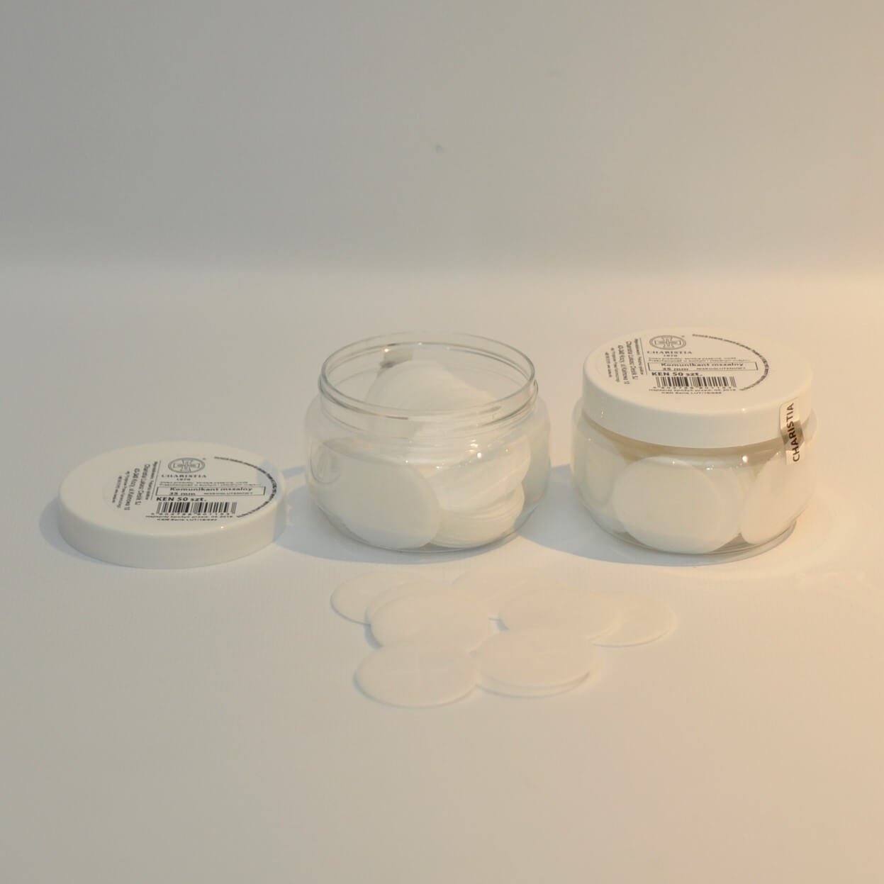 Charistia Altar Bread 1 3/8” Gluten Free Communion Host Jar of 50