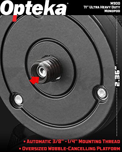 Opteka M900 71" 5 Section Ultra Heavy Duty Monopod (Supports Up To 30 Lbs) #TOP2