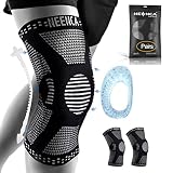 NEENCA [2 Pack Knee Brace, Knee Compression Sleeve Support with Patella Gel Pad & Side Spring Stabil