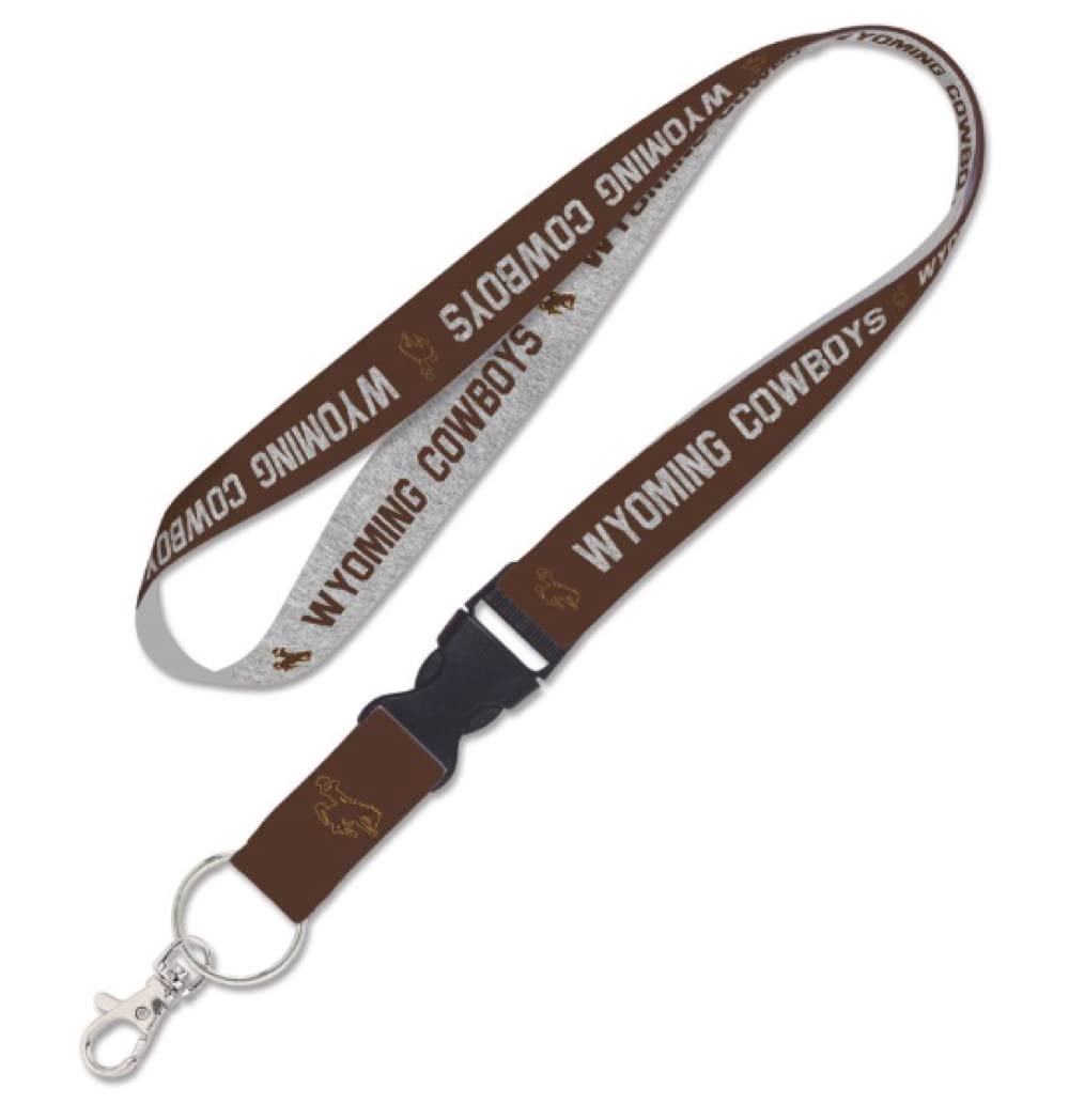 Wyoming Cowboys HEATHERED Lanyard w/detachable buckle 1