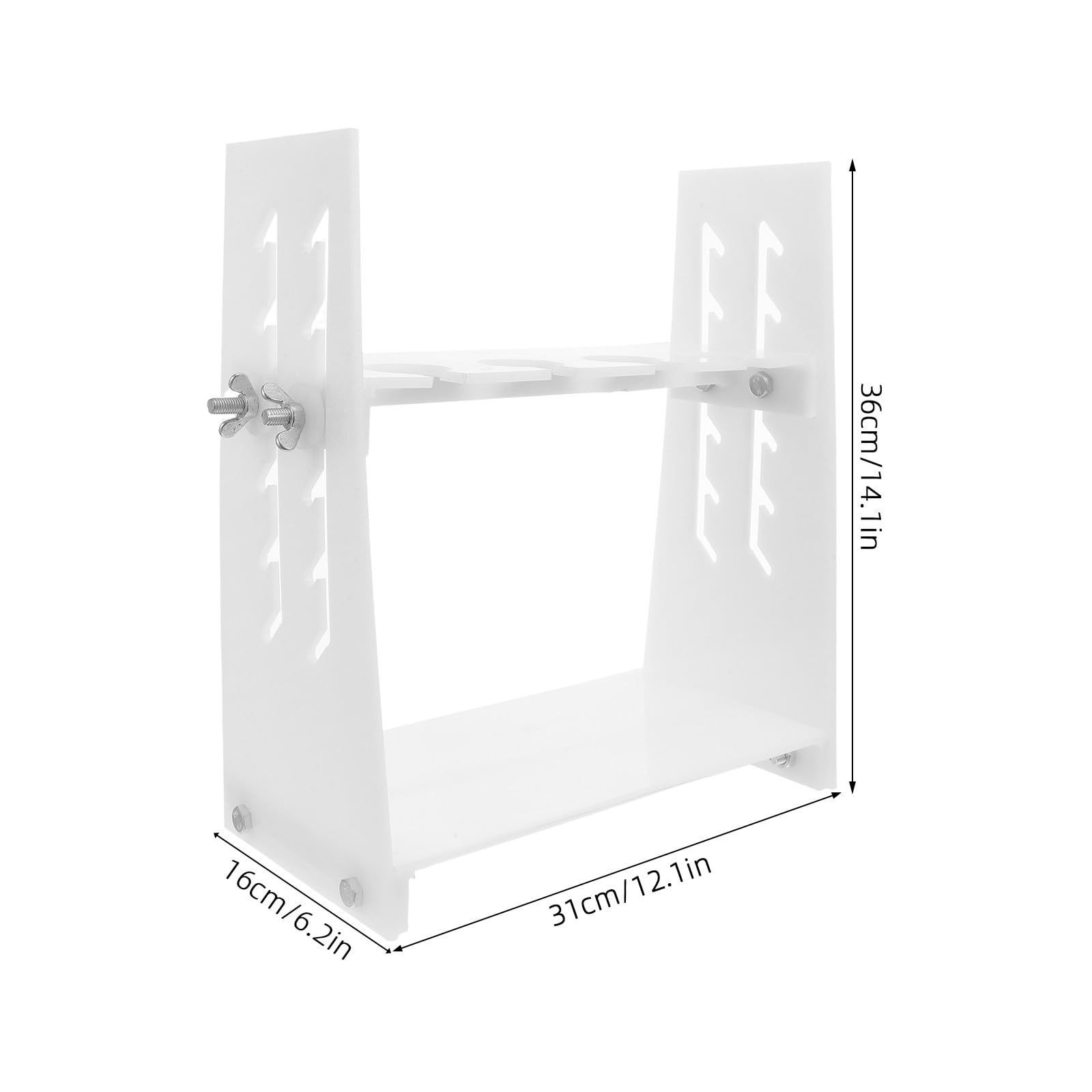 Soporte Ajustable para Embudos de Separación Altura Regulable, Fabricado en Plástico E Hierro, Adecuado para Síntesis Rutinaria y Extracción en Laboratorio