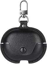 Leather Business Case Cover for OnePlus Nord Buds 3 | Nord Buds 3 Pro | OnePlus Buds Pro 3 (Leather Black)