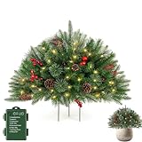 Upliftjoys, albero di Natale artificiale pre-illuminato, Upliftjoys, albero di Natale arti...