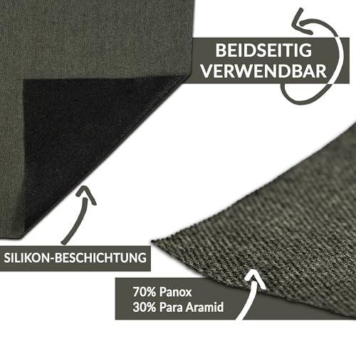 FireMat Classic 46x46cm, Feuerfeste Unterlage für Elektrogeräte wie Kaffeemaschinen, Mikrowelle, Wasskocher, Airfryer,rutschfest – Bild 5