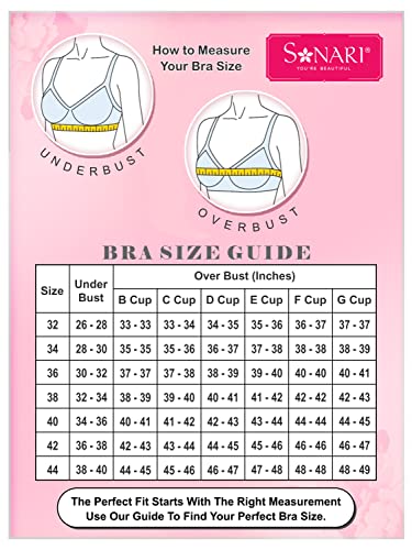 Image of SONARI Womens High Coverage Regular Bra | Poly Cotton Fabric, Non Padded, Non Wired, Comfort Bra | Adjustable and Wide Shoulder Straps, U Back Design with Hook & Eye Closure - Lavish