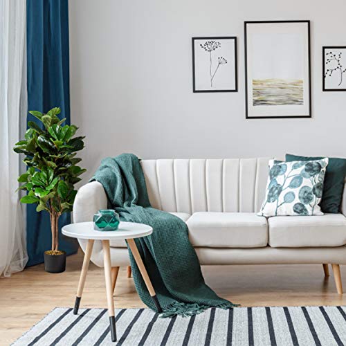 Goplus Fake Fiddle Leaf Fig Tree, 5Ft Tall Artificial Tree Greenery Plants In Pots, Decorative Faux Trees For Indoor Home Office #TOP3