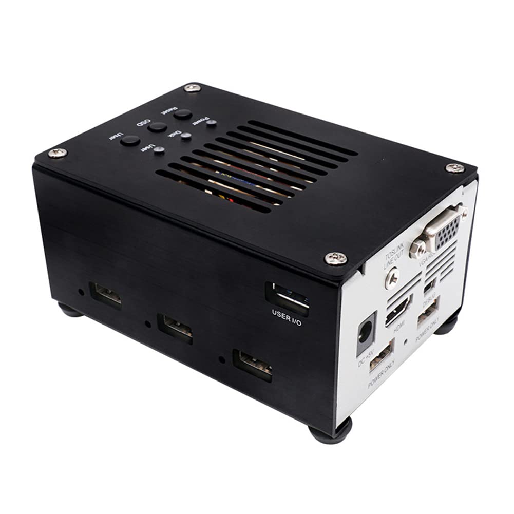 F¨¹R Mister FPGA 128 MB scheda madre V2.9 + hub USB V2.1 con guida in metallo fai da te?Kit di utilizzo per Terasic DE10-Nano Mister FPGA (nero)