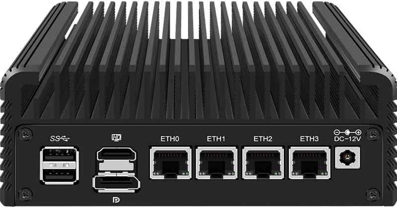 CWWK Firewall Mini PC Intel N Series N100, DDR5 N0 RAM N0 SSD,4 x 2.5GbE i226V LAN,Micro Router Appliance,AES-NI,OPNsense,4*M.2 NVMe