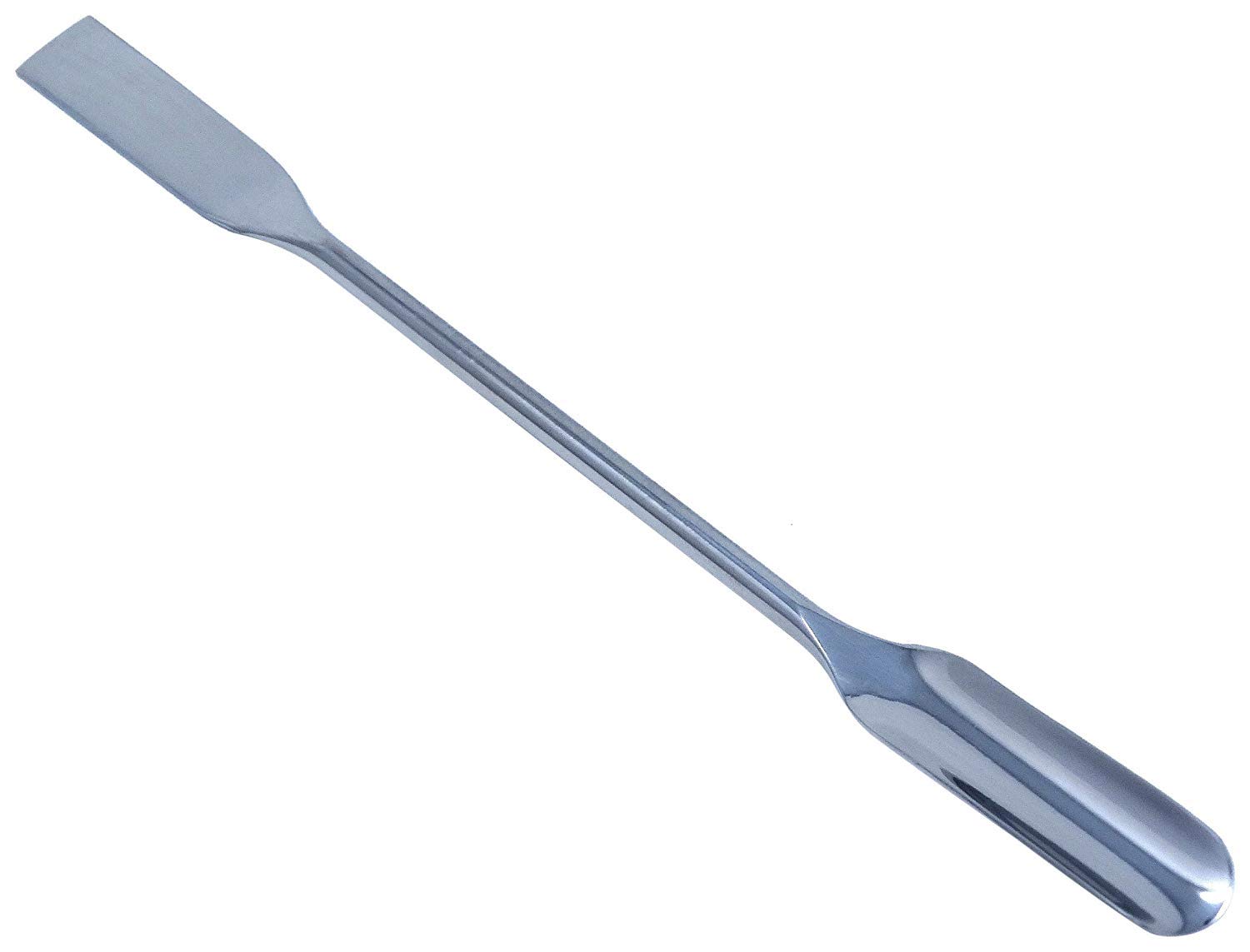 A2Z-DE011 Stainless Steel Double Ended Micro Lab Scoop Spoon Half Rounded & Flat End Spatula Sampler, 7" Length