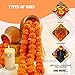 Krati Exports 10 PC - 5 feet Marigold Garland |Indian/American Wedding Party Mantle Decoration, Faux Garlands Wedding Garland, Diwali Decoration, Spring Bush Floral! (Golden Yellow (Light Orange))