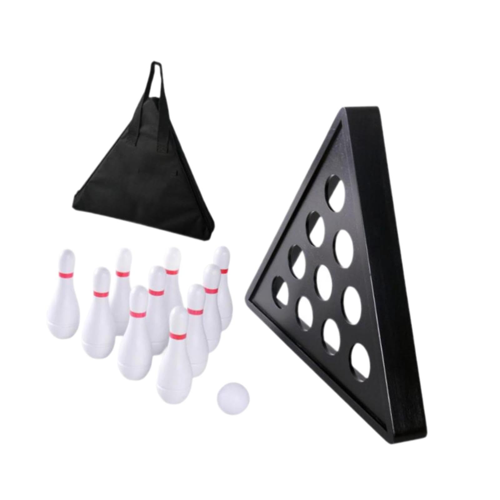 Set di 10 birilli da bowling per shuffleboard, realizzati | mini birilli per shuffleboard, divertimento ovunque, gioco da tavolo per bambini, giocattolo