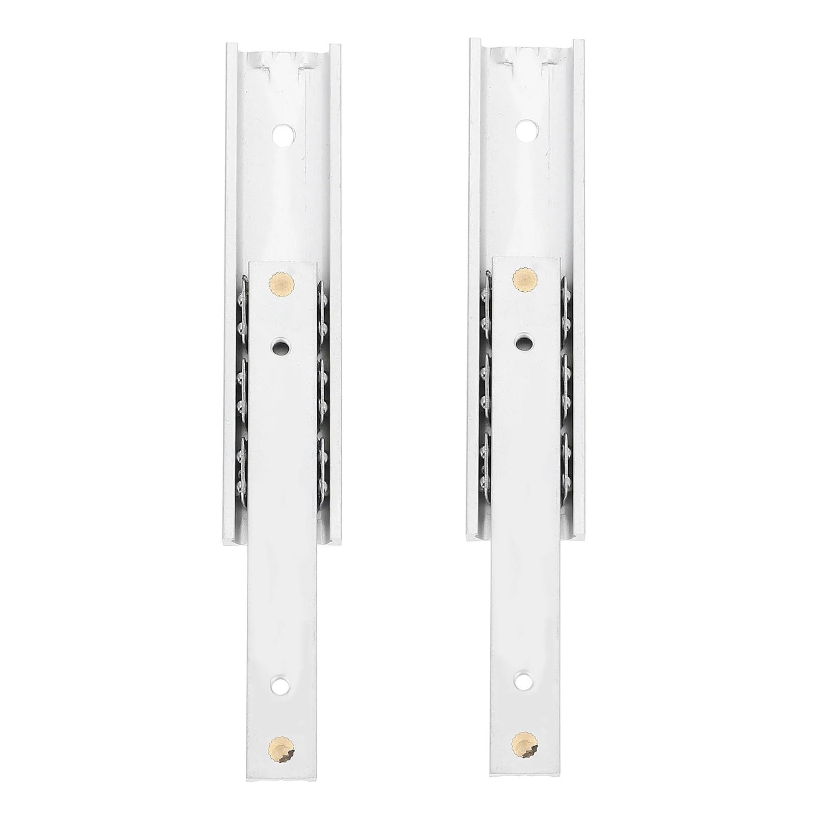 Oumifand 10X1.6cm 2Pcs Drawer Slides Cupboard Miniature Extended Cabinet Rails Kitchen Cabinets Push And Pull Furniture(10X1.6cm)