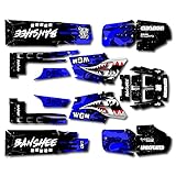 Blue Savage Camo Racing Fender Graphics Kit fits Yamaha Banshee 350 Twin