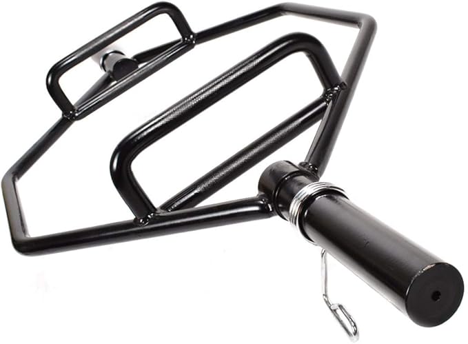 2" Shrug Bar WUYASTA Olympic Trap Bar, Hex Bar Deadlift Bar Barbell Handily Perfect for Bodybuilding Fitness Weight Lifting Training Home Gym