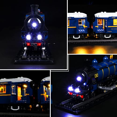 Kyglaring LED Light Kit for Lego Train Sets Building Blocks Orient Express Train Lighting Set Compatible with Lego 21344 - Image 3