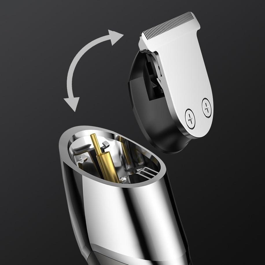 Electric Hair Clipper Set with Digital Display Charging Professional Oil Carving Push