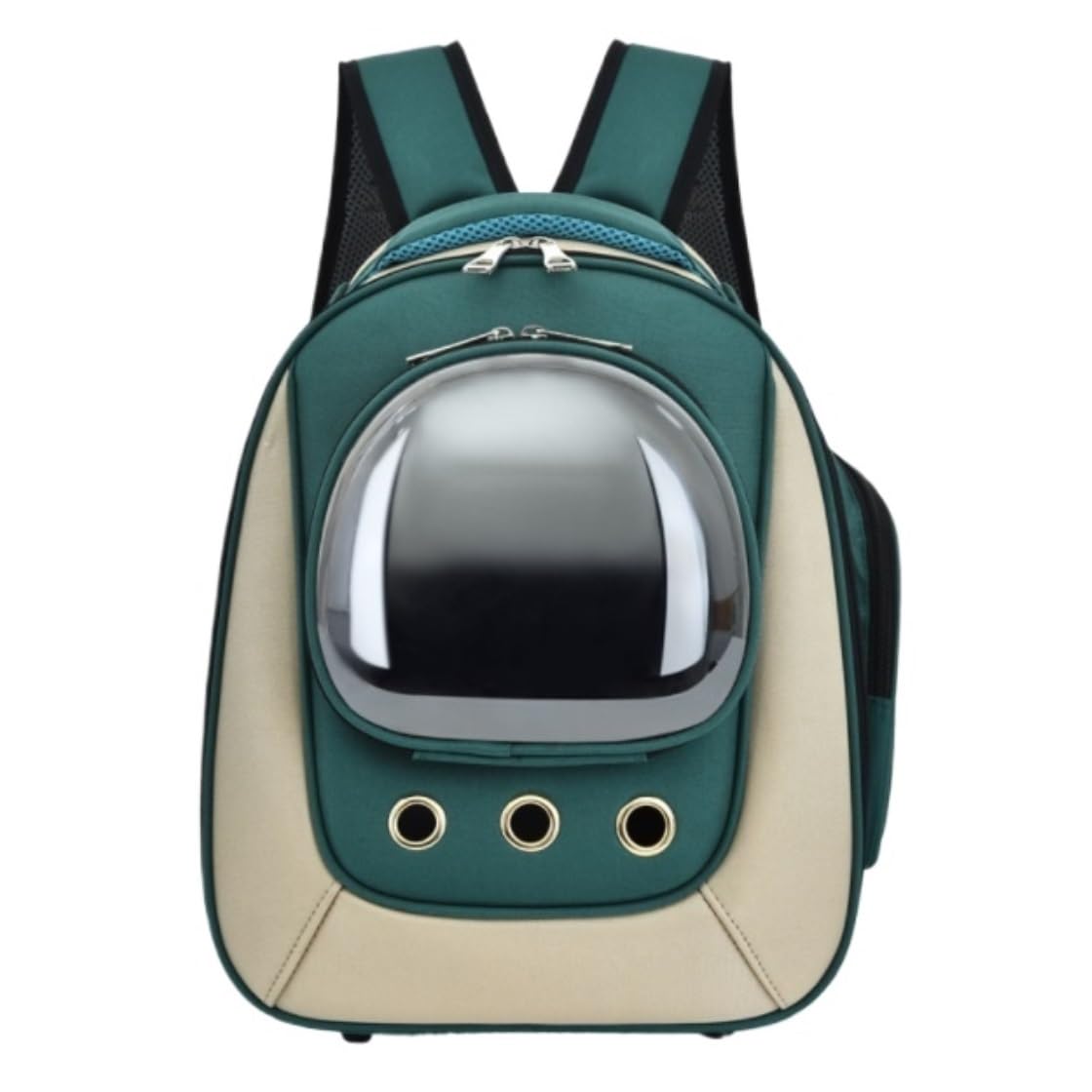 Rucksack Katzenträger, Haustier, Katze, Hund, Rucksack, Kleiner, Outdoor-Handtasche, Haustierträger Haustier(Grün)