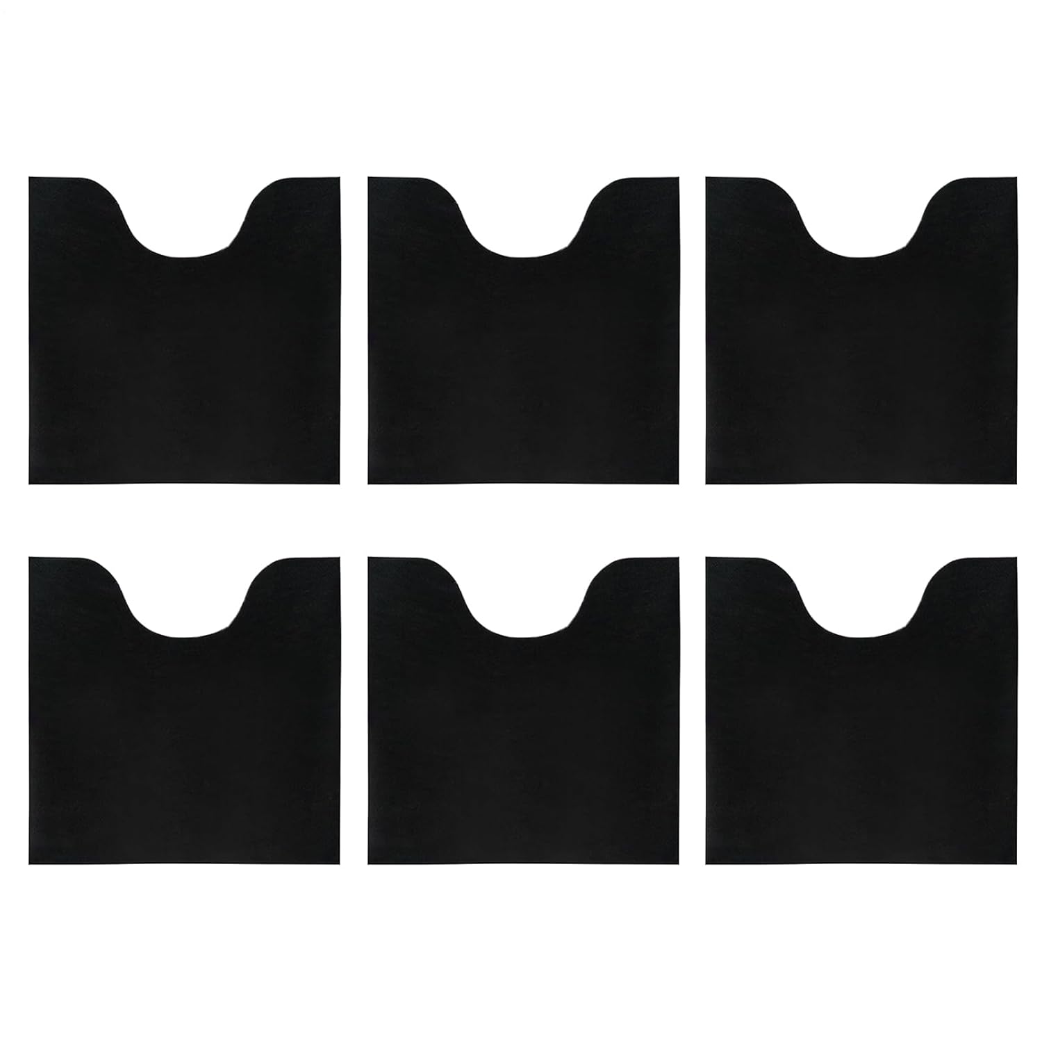 Soft Reusable Bathroom Protector Mat Set, Toilet Training Mats – Absorbent U-Shape Washable Pads | 6PCS Anti-Slip Commode Liners for Potty Practice, Odor Control Toilet Surround Pad for Adults