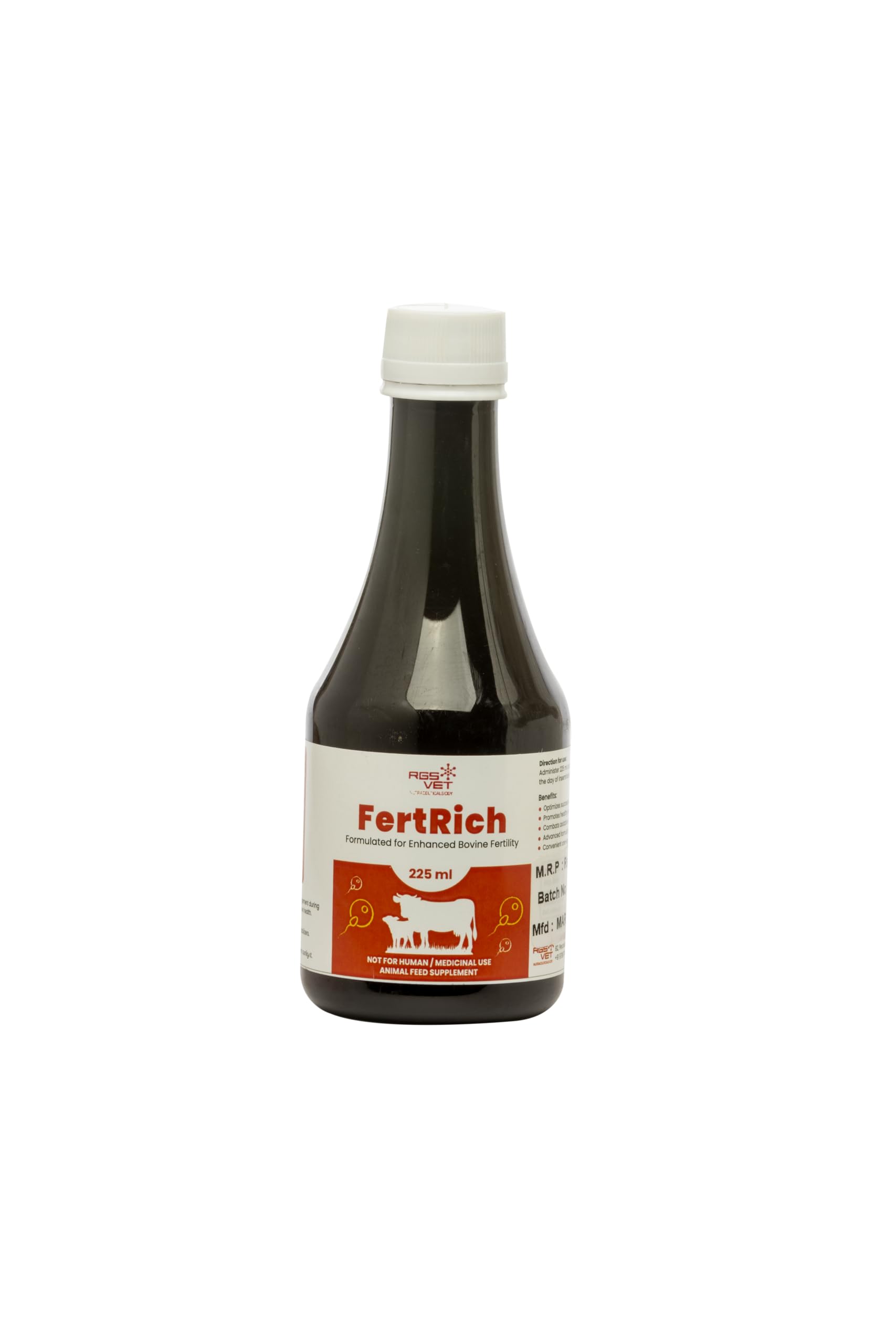 RGS Vet FertRich Animal Feed Supplement | Health Food for Cattle and Cowm | 225 ml (B0D6YNFP6R) Amazon Price History, Amazon Price Tracker