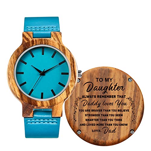 Engraved Wood Watches for Daughter - Engraved