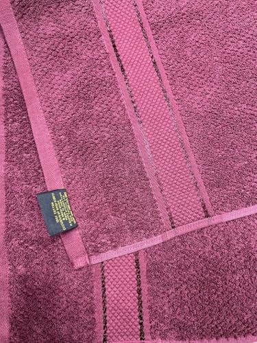 Image of SENSES By Riba Cotton Towels for Bath 550 GSM - Burgundy, 1 Pc | Super Soft, Large Size, Absorbent, Lightweight, Antimicrobial, Low Linting