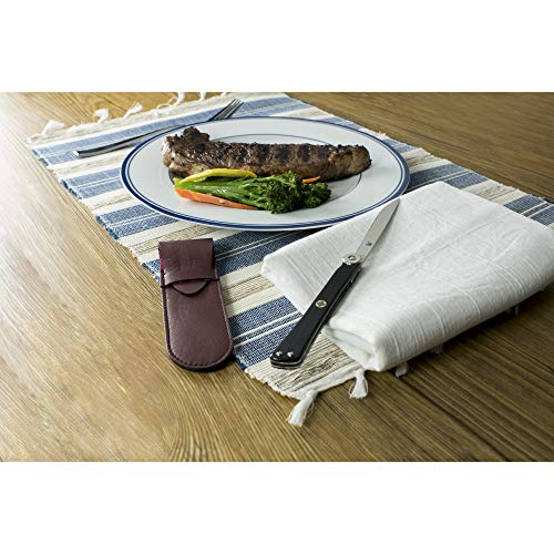 Shun Faca pessoal Higo-No Kami para bife pessoal/faca para cavalheiro, modelo DM5900; leve, fina lâm