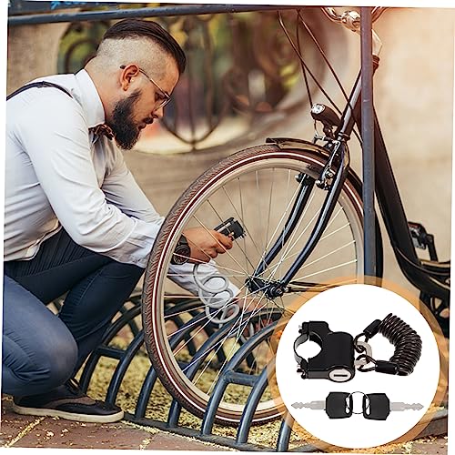 Candado para casco de motocicleta IMIKEYA con cable extensible para manillares 5