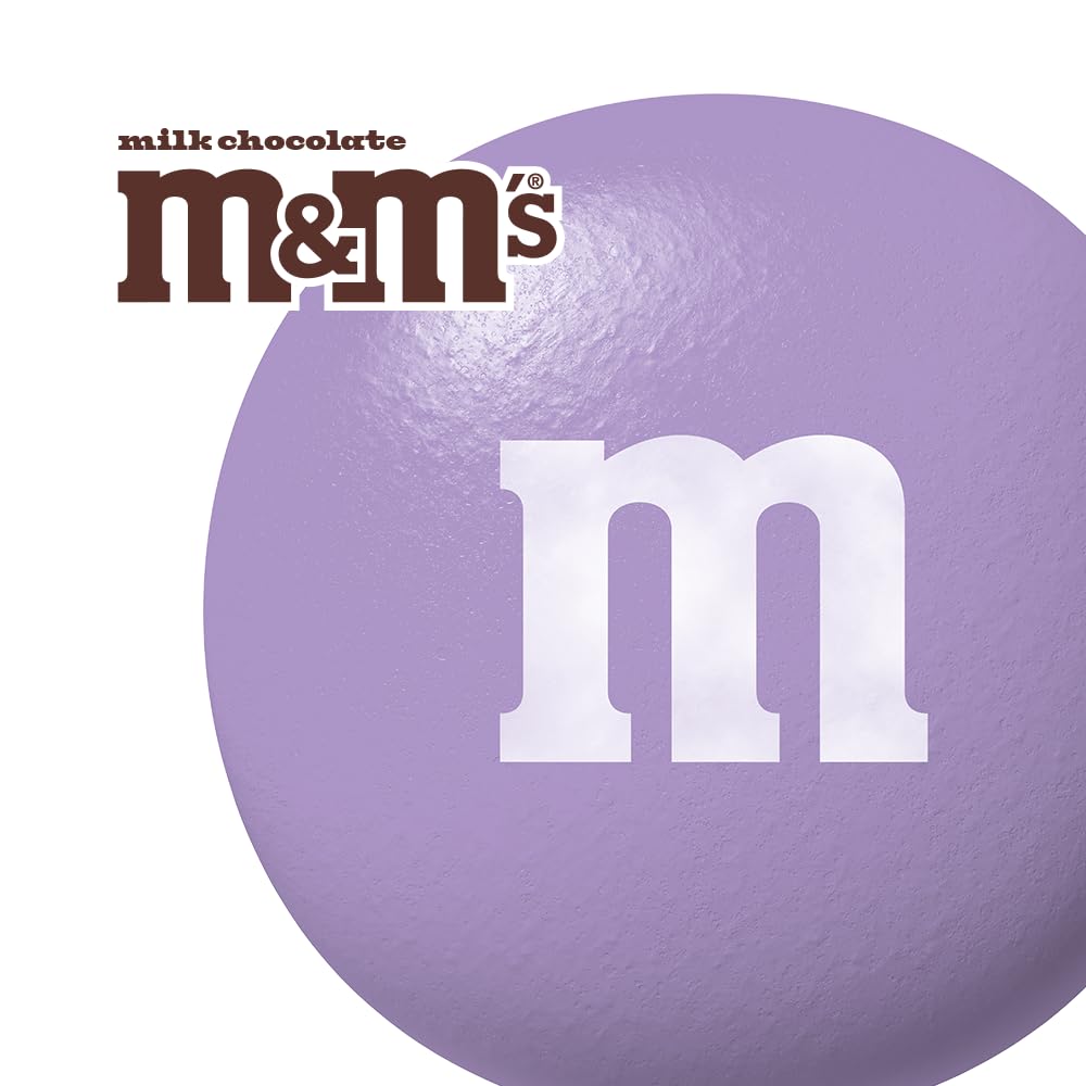 M&M'S WORLD Easter Milk Chocolate Candy Jar, Festive Spring Themed Treats in Reusable Container, Perfect for Egg Hunts, Basket Fillers, Party Favors, and Seasonal Snacking