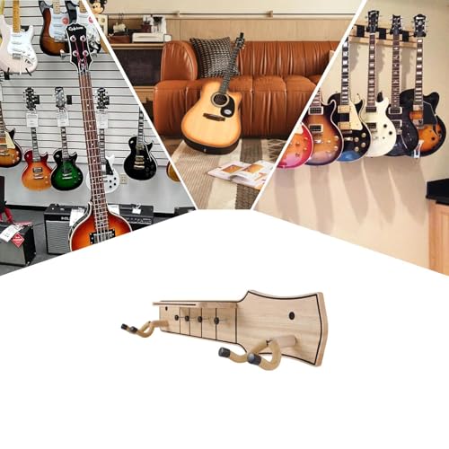 Support mural pour guitare et crochets muraux de guitare en bois
