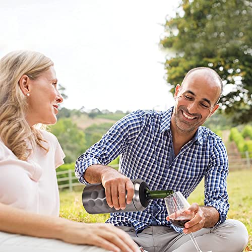 Wine Chiller - Premium Wine Bottle Chiller Double Walled, Vacuum Insulated Wine Cooler For Most 750Ml Champagne And Wine Bottles - Iceless Wine Chiller With Up To 6 Hours Cold Temperature Retention #TOP2