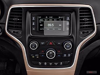 PcProfessional Screen Protector Set of 2 for 2018 Jeep Grand Cherokee 7" Uconnect Infotainment Display System High Clarity Anti Scratch Filters UV