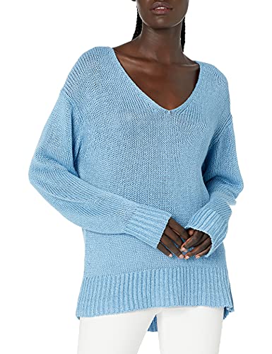 Theory レディース イージーリネン プルオーバー, アイルブルー, Medium