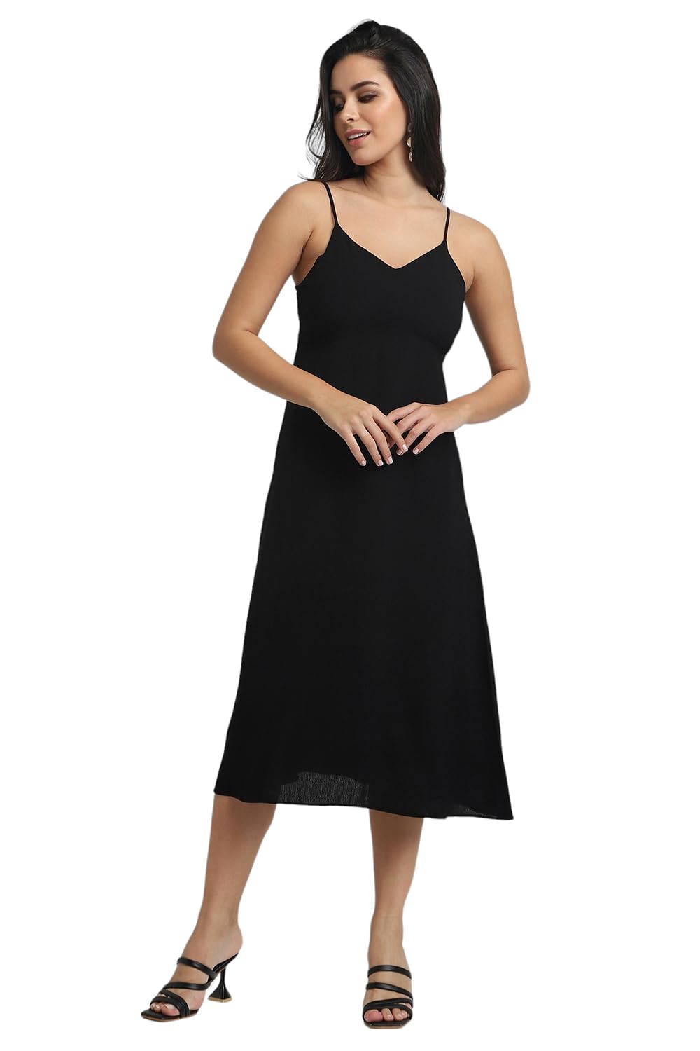 forever 21 Women Solid Fitted Knee Length Dress-picture-19