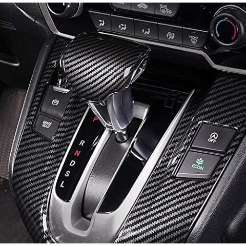 MAXMILO Carbon Fiber Print Interior Trim Air Vent Outlet Steering Wheel Gear Shift Knob for Honda CR-V 2017 2018 2019 2020 2021 (Gear Shift Knob Cover) Cover