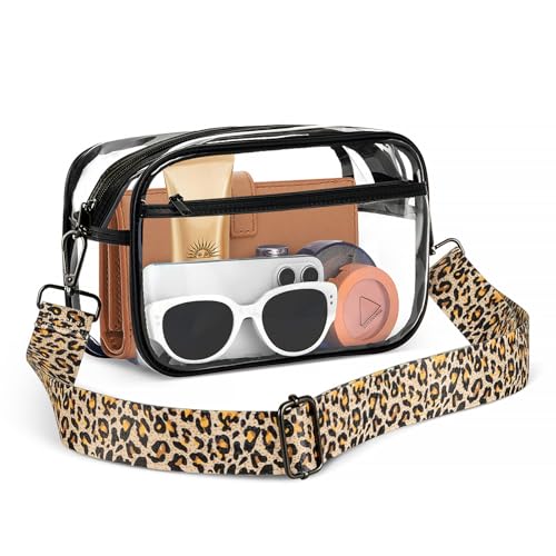 Clear Bag For Stadium Events, Clear Purse for Women Stadium Approved Crossbody Bags, Bag for Concerts Sports Events Festivals