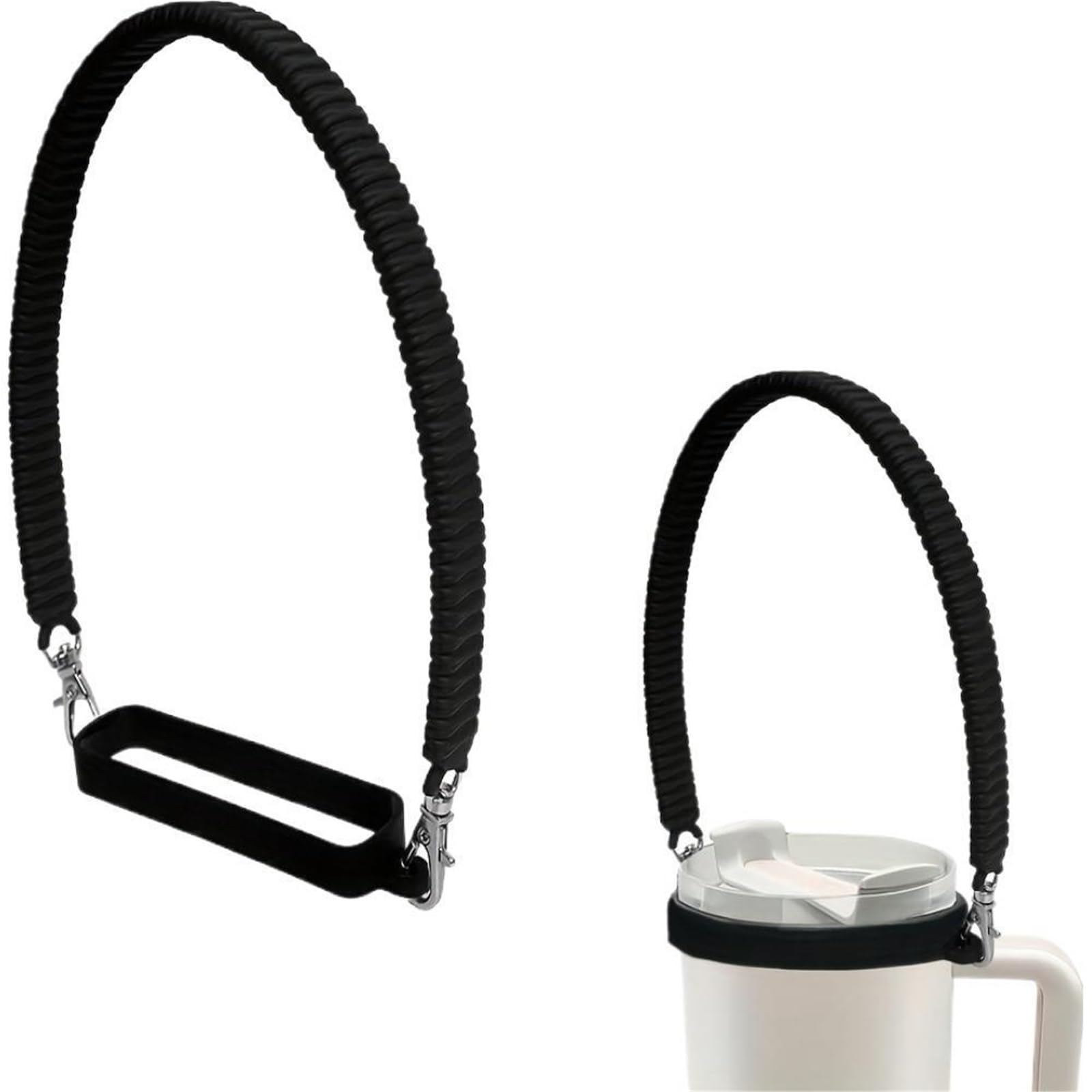 Porta Borraccia Tracolla Tazza morbida con manico for bottiglia d'acqua portatile da 3 pezzi
