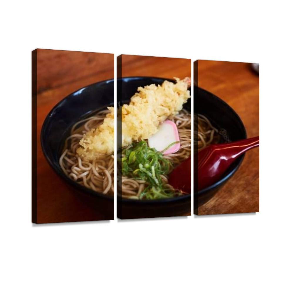 Amazon.co.jp: 天ぷらなみんはスープとエビフライの麺ですポスター 