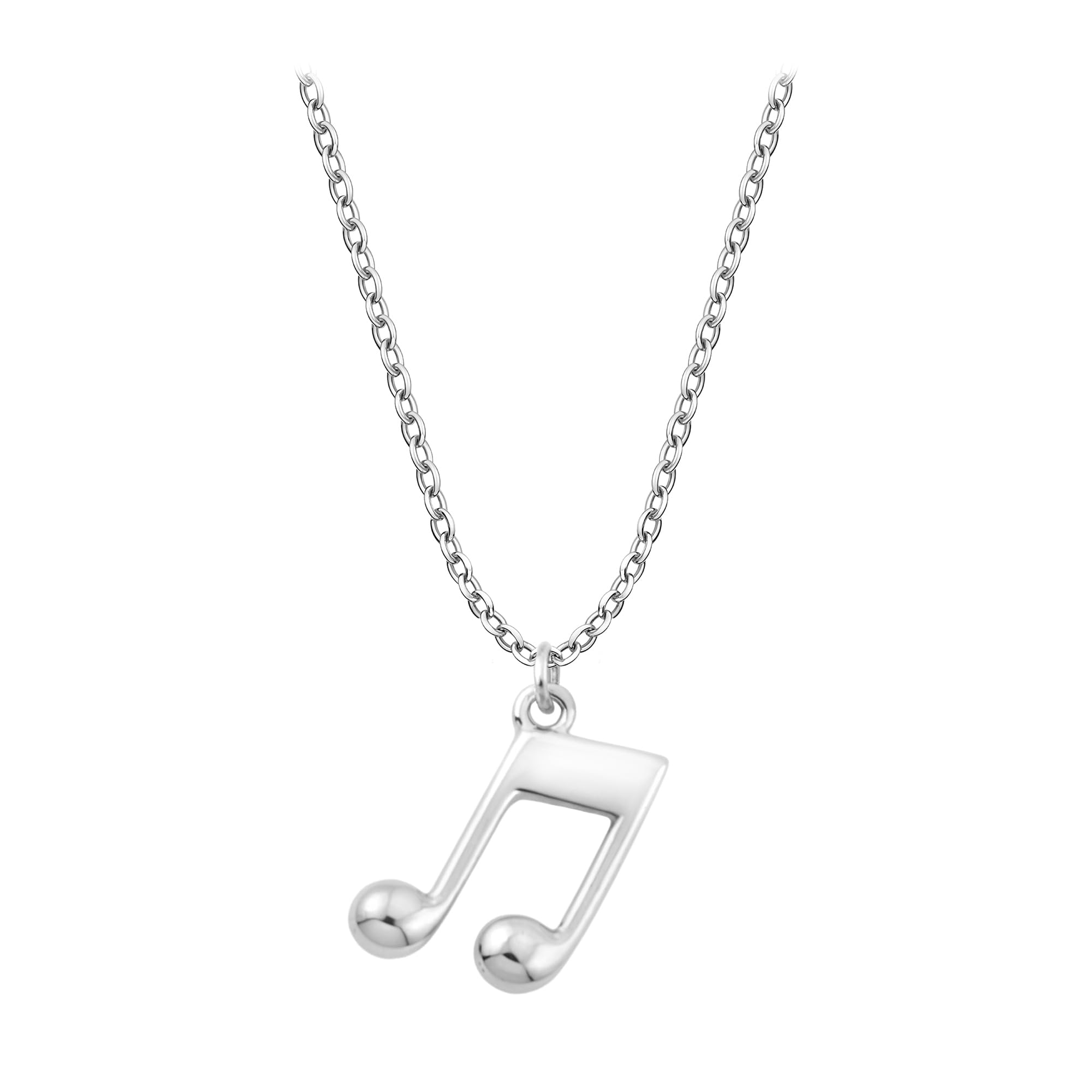 Sofia Milani - Collar para Mujeres en Plata de Ley 925 - Colgante de Corchea Musical